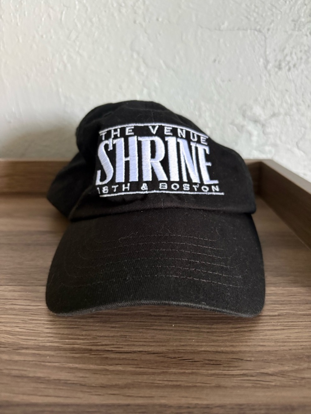 Shrine Venue Embroidered Black Baseball Cap